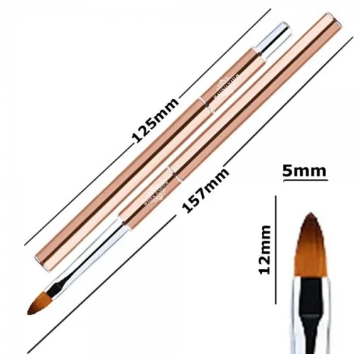 Designer Modellage Gel Pinsel oval #4 Nageldesign Nägel Nail